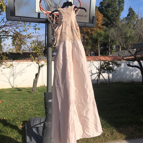 NEW‎ $368 Adrianna Papell Embellished Taffeta Ballgown Light Pink [SZ 10 ] - Picture 9 of 9